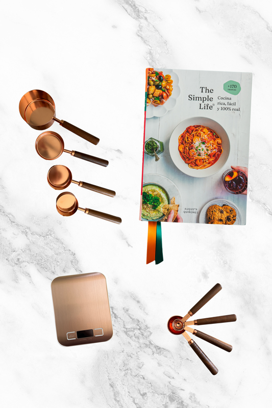 Kit Regalo: Libro The Simple Life® + Medidas Rose Gold