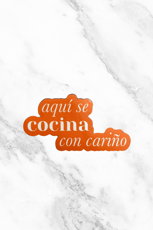 Imán "Aquí se cocina con cariño"